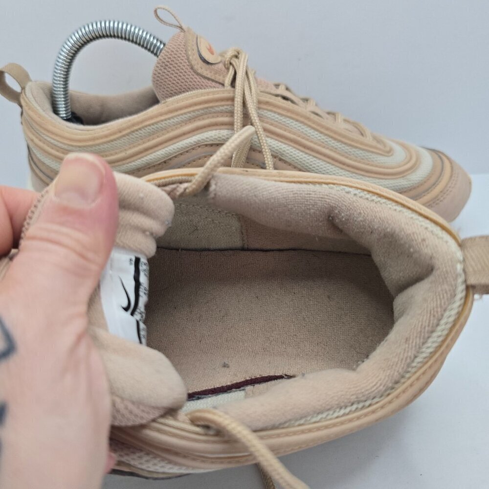 Nike | Air Max 97 Premium Particle neutral beige sporty low-top sneakers | WMS 8 - Picture 5 of 10